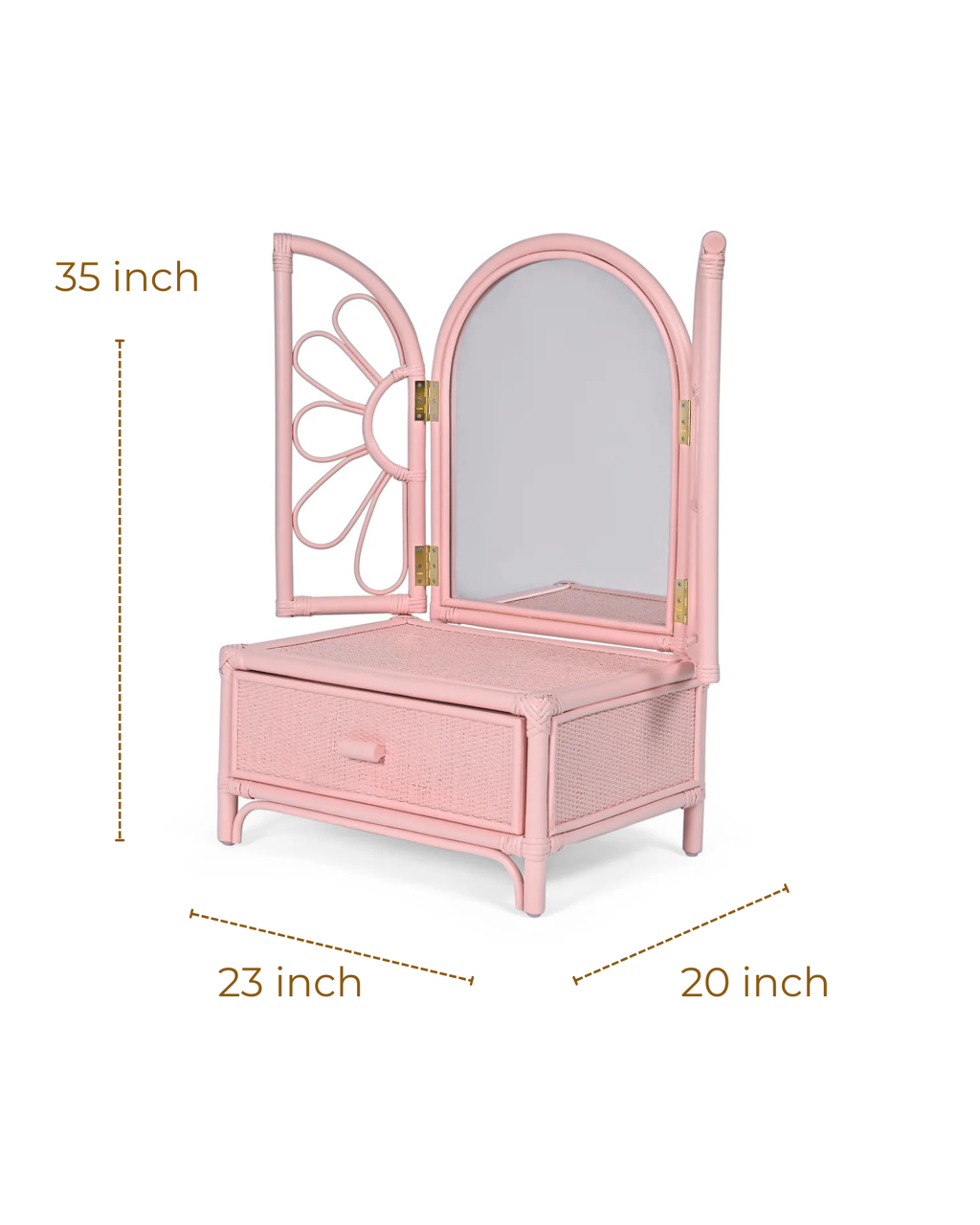 Flower Power Vanity Mirror